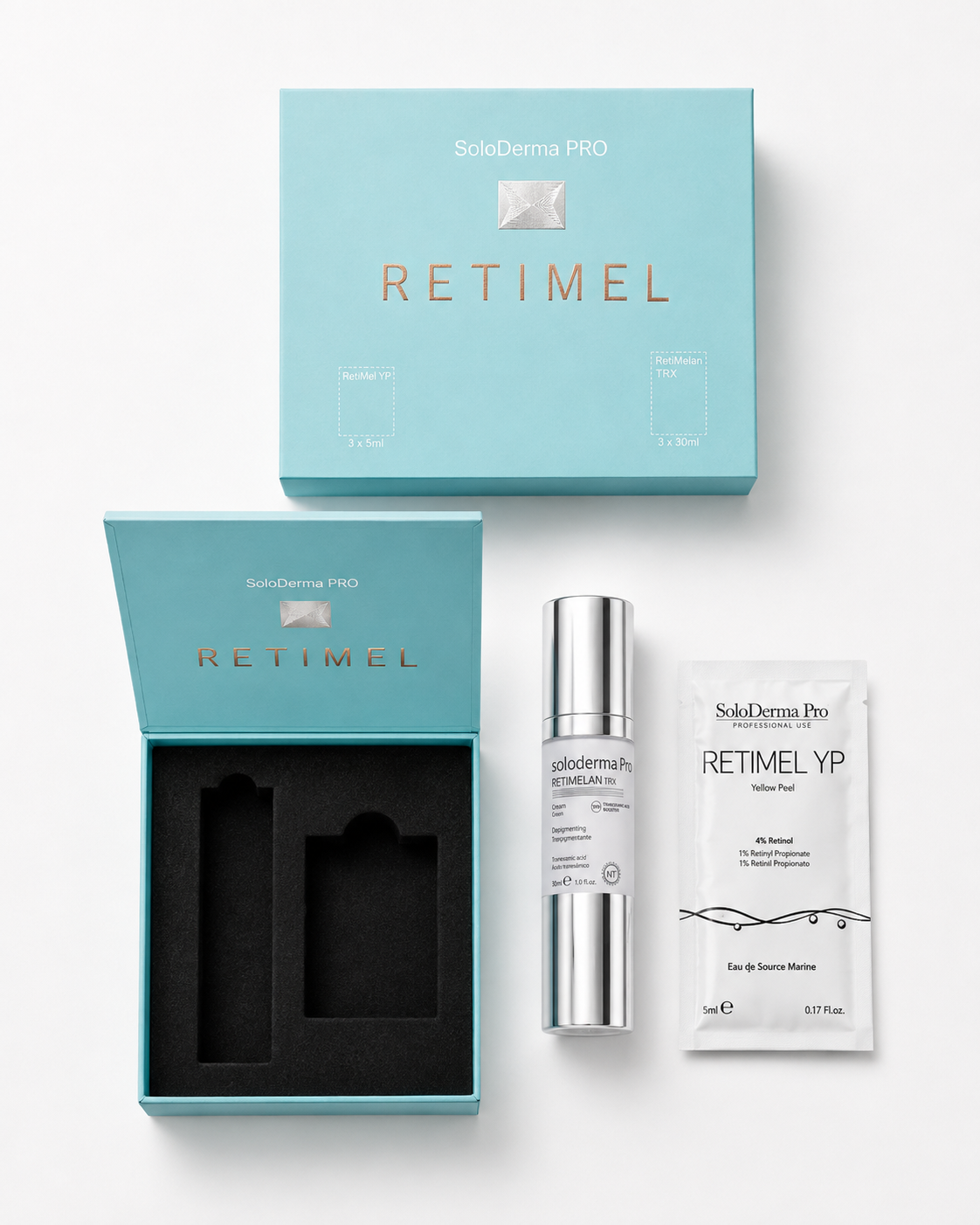 RETIMEL Home Depigmentation Treatment Set - YP Yellow Peel + TRX Cream
