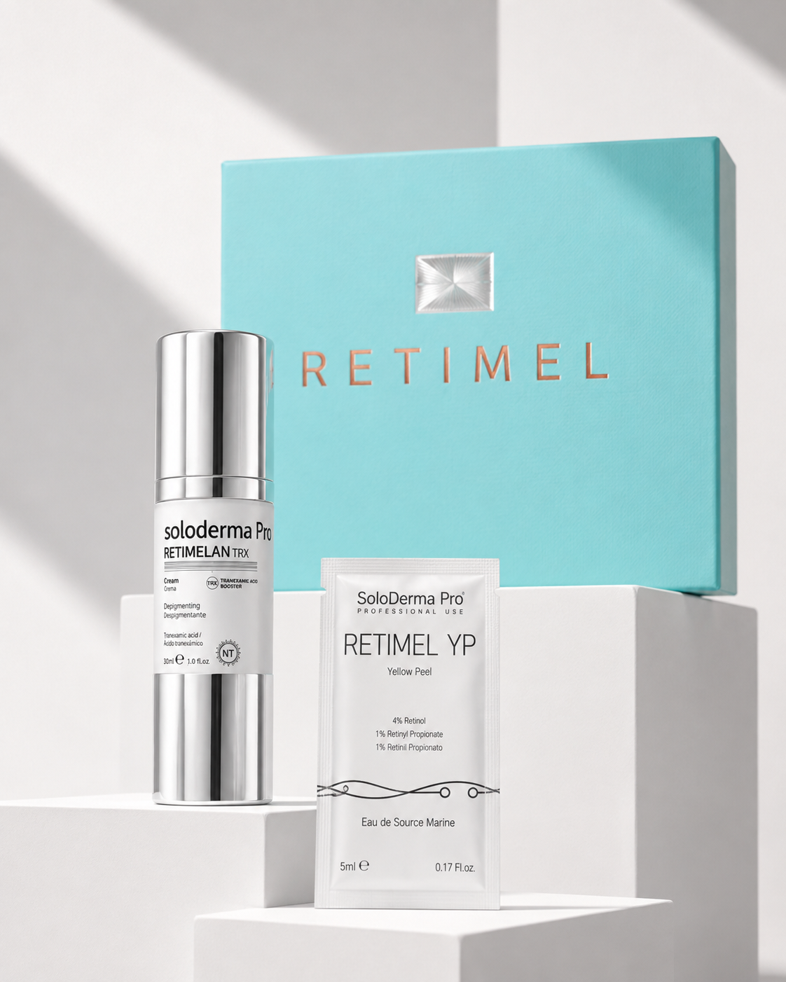 RETIMEL Home Depigmentation Treatment Set - YP Yellow Peel + TRX Cream